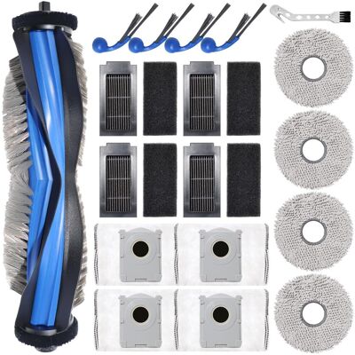 HABITEX Accessori Per Ecovacs Deebot T30c Omni, T30c Omni Gen2 - Ricambi Per Aspirapolvere: 1 Spazzola Principale, 4 Panni Lavapavimenti, 4 Sacchetti Polvere, 4 Spazzole Laterali, 4 Filtri HABITEX Accessori Per Ecovacs Deebot T30c Omni, T30c Omni Gen2 - Ricambi Per Aspirapolvere: 1 Spazzola Principale, 4 Panni Lavapavimenti, 4 Sacchetti Polvere, 4 Spazzole Laterali, 4 Filtri