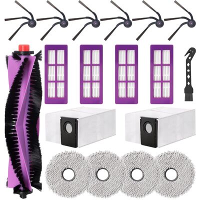 HABITEX Kit Accessori Aspirapolvere Eureka J15 Max Ultra: 1 Spazzola Principale, 6 Spazzole Laterali, 4 Panni Pulizia, 2 Sacchetti Polvere, 4 Filtri, 1 Spazzola. HABITEX Kit Accessori Aspirapolvere Eureka J15 Max Ultra: 1 Spazzola Principale, 6 Spazzole Laterali, 4 Panni Pulizia, 2 Sacchetti Polvere, 4 Filtri, 1 Spazzola.