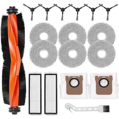 HABITEX 18 Kit Accessori Per Xiaomi X20 Max / X20 Pro Aspirapolvere Robot, 1 Spazzola Principale, 6 Spazzole Laterali, 6 Panni Di Ricambio, 2 Filtri Hepa, 2 Sacchetti Per Polvere, 1 Spazzola Per Pulizia HABITEX 18 Kit Accessori Per Xiaomi X20 Max / X20 Pro Aspirapolvere Robot, 1 Spazzola Principale, 6 Spazzole Laterali, 6 Panni Di Ricambio, 2 Filtri Hepa, 2 Sacchetti Per Polvere, 1 Spazzola Per Pulizia