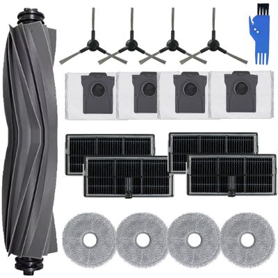 HABITEX Set Da 18 Accessori Per Dreame L10s Pro Ultra Heat, Per Mova E30 Ultra Aspirapolvere, 1 Spazzola Principale, 4 Salviette, 4 Filtri, 4 Sacchetti Per Polvere, 4 Spazzole Laterali, 1 Spazzola Per Pulizia HABITEX Set Da 18 Accessori Per Dreame L10s Pro Ultra Heat, Per Mova E30 Ultra Aspirapolvere, 1 Spazzola Principale, 4 Salviette, 4 Filtri, 4 Sacchetti Per Polvere, 4 Spazzole Laterali, 1 Spazzola Per Pulizia
