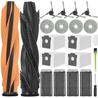HABITEX L40s Pro Ultra Accessori Per Dreame X50 Ultra Completo / L40s Pro Ultra / L50 Pro Ultra Ricambi X50 2 Spazzole Principale 4 Sacchetti Polvere 4 Panni 4 Filtri 4 Spazzole Laterali HABITEX L40s Pro Ultra Accessori Per Dreame X50 Ultra Completo / L40s Pro Ultra / L50 Pro Ultra Ricambi X50 2 Spazzole Principale 4 Sacchetti Polvere 4 Panni 4 Filtri 4 Spazzole Laterali