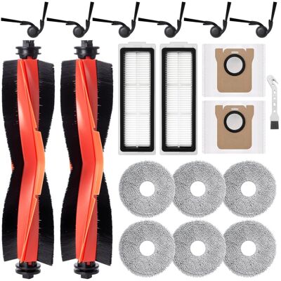 HABITEX Kit Accessori Per Aspirapolvere Xiaomi 5/5 Pro: 2 Spazzole Principali, 6 Spazzole Laterali, 6 Panni Pulizia, 2 Sacchetti Polvere, 2 Filtri, 1 Spazzola Pulizia. HABITEX Kit Accessori Per Aspirapolvere Xiaomi 5/5 Pro: 2 Spazzole Principali, 6 Spazzole Laterali, 6 Panni Pulizia, 2 Sacchetti Polvere, 2 Filtri, 1 Spazzola Pulizia.