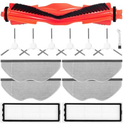 HABITEX 14 Kit Accessori Per Xiaomi S40c Robot Aspiratore, 1 Spazzola Principale, 6 Spazzole Laterali, 2 Filtri Hepa, 4 Panni Di Ricambio, 1 Spazzola Di Pulizia HABITEX 14 Kit Accessori Per Xiaomi S40c Robot Aspiratore, 1 Spazzola Principale, 6 Spazzole Laterali, 2 Filtri Hepa, 4 Panni Di Ricambio, 1 Spazzola Di Pulizia