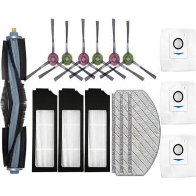 BARKBUSTERS Pour Aspirateur Robot Ecovacs X1 Plus Brosse Latérale Principale Filtre Hepa Sac À Poussière Pour Vadrouille Accessoire BARKBUSTERS Pour Aspirateur Robot Ecovacs X1 Plus Brosse Latérale Principale Filtre Hepa Sac À Poussière Pour Vadrouille Accessoire