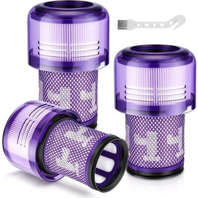 ABYSSE Confezione Da 3 Filtri Hepa Per Dyson V12 Detect Slim Absolute, Accessori Di Ricambio Per Filtri V12, Ricambi Lavabili, Accessori Per Aspirapolvere Dyson, Filtro V12 971517-01 ABYSSE Confezione Da 3 Filtri Hepa Per Dyson V12 Detect Slim Absolute, Accessori Di Ricambio Per Filtri V12, Ricambi Lavabili, Accessori Per Aspirapolvere Dyson, Filtro V12 971517-01