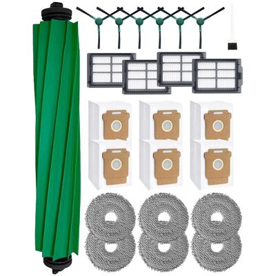 HABITEX 505 Combo Accessori Per Irobot Roomba Plus 405/505 Combo Robot Aspiratore, Plus 405 Combo Accessori: 1 Spazzola Principale, 6 Spazzole Laterali, 4 Filtri Hepa, 6 Sacchetti Per Aspirapolvere, 6 Salviet HABITEX 505 Combo Accessori Per Irobot Roomba Plus 405/505 Combo Robot Aspiratore, Plus 405 Combo Accessori: 1 Spazzola Principale, 6 Spazzole Laterali, 4 Filtri Hepa, 6 Sacchetti Per Aspirapolvere, 6 Salviet