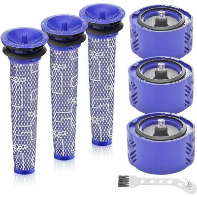 URSUS Kit Di Filtri Di Ricambio Per Aspirapolvere Senza Filo Dyson V6 Absolute, Sostituisce I Codici 966741-01 E 965661-01, Confezione Da 7 Pezzi (3 Filtri Hepa, 3 Prefiltri, 1 Spazzola Per La Pulizia). URSUS Kit Di Filtri Di Ricambio Per Aspirapolvere Senza Filo Dyson V6 Absolute, Sostituisce I Codici 966741-01 E 965661-01, Confezione Da 7 Pezzi (3 Filtri Hepa, 3 Prefiltri, 1 Spazzola Per La Pulizia).