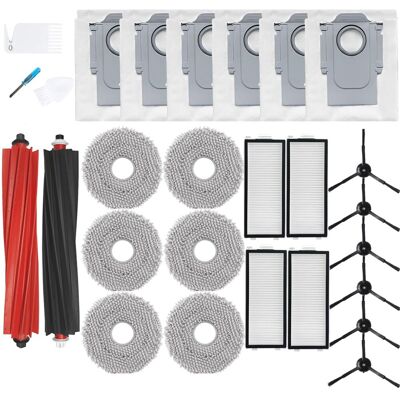 HABITEX 25 Pezzi Set Accessori Compatibile Per Qrevo Master/qrevo Slim, 2 Spazzole Principali, 4 Filtri Hepa, 6 Panni, 6 Sacchetti Per Polvere, 6 Spazzole Laterali, 1 Spazzola Per Pulizia HABITEX 25 Pezzi Set Accessori Compatibile Per Qrevo Master/qrevo Slim, 2 Spazzole Principali, 4 Filtri Hepa, 6 Panni, 6 Sacchetti Per Polvere, 6 Spazzole Laterali, 1 Spazzola Per Pulizia