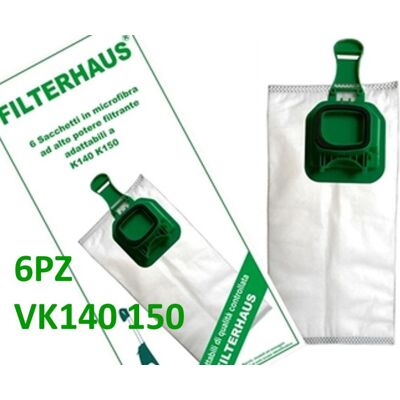 Vorwerk VK140 - 6PZ - VK140 - Vacuum bags Vorwerk VK140 - 6PZ - VK140 - Vacuum bags