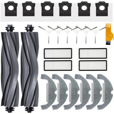 HABITEX 25 Accessori Di Ricambio Per Dreame D10 Plus Gen 2 Robot Aspirapolvere: 2 Spazzole In Gomma, 4 Filtri, 6 Salviette, 6 Sacchetti Polvere, 6 Spazzole Laterali, 1 Strumento Di Pulizia HABITEX 25 Accessori Di Ricambio Per Dreame D10 Plus Gen 2 Robot Aspirapolvere: 2 Spazzole In Gomma, 4 Filtri, 6 Salviette, 6 Sacchetti Polvere, 6 Spazzole Laterali, 1 Strumento Di Pulizia