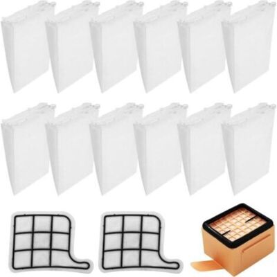URSUS Kit Di Sacchetti Compatibile Con Gli Aspirapolvere Vorwerk Vk 135 E Vk136, Con Filtro Di Ricambio: 12 Sacchetti + 2 Filtri Motore + 1 Filtro Hepa URSUS Kit Di Sacchetti Compatibile Con Gli Aspirapolvere Vorwerk Vk 135 E Vk136, Con Filtro Di Ricambio: 12 Sacchetti + 2 Filtri Motore + 1 Filtro Hepa