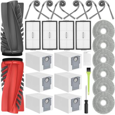OEM Kit Di Accessori Per Roborock Q Revo, Parti Di Ricambio Con 2 Spazzole Principali, 4 Panni Per Mocio, 4 Sacchetti Per La Polvere, 4 Filtri, 4 Spazzole Laterali OEM Kit Di Accessori Per Roborock Q Revo, Parti Di Ricambio Con 2 Spazzole Principali, 4 Panni Per Mocio, 4 Sacchetti Per La Polvere, 4 Filtri, 4 Spazzole Laterali