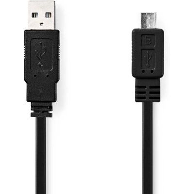 Nedis Cavo Usb Usb 20 Usb A Maschio Usb Micro B Maschio 480 Mbps Nichelato 100 M Piatto Pvc Nero Busta Nedis Cavo Usb Usb 20 Usb A Maschio Usb Micro B Maschio 480 Mbps Nichelato 100 M Piatto Pvc Nero Busta