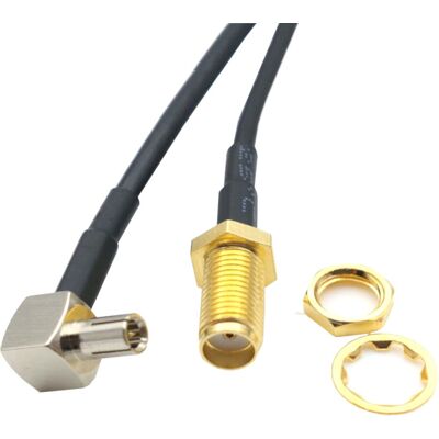 OEM Cavo Di Collegamento Ts9 Con Spina Ra / Presa Sma, Lunghezza 15 Cm. OEM Cavo Di Collegamento Ts9 Con Spina Ra / Presa Sma, Lunghezza 15 Cm.