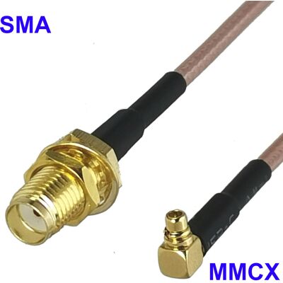 OEM Cavo Pigtail Mmcx Con Connettore Ra / Presa Sma Rg316, 50 Cm OEM Cavo Pigtail Mmcx Con Connettore Ra / Presa Sma Rg316, 50 Cm