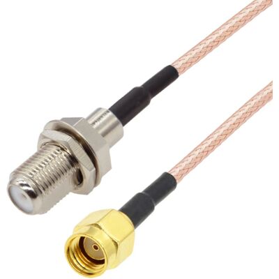 OEM Cavo Di Collegamento Con Connettore F / Spina Sma-rp Rg316 3m OEM Cavo Di Collegamento Con Connettore F / Spina Sma-rp Rg316 3m