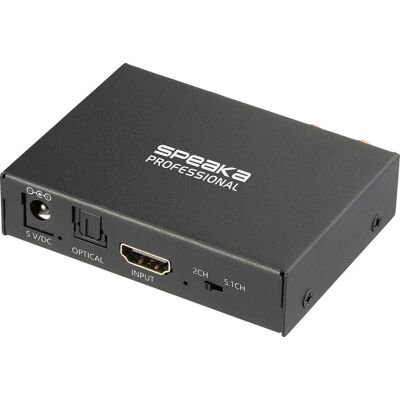 SpeaKa Professional Sp-hds-300 2 Porte Distributore, Splitter Hdmi Predisposto Ultra Hd, Con Convertitore Incorporato, SpeaKa Professional Sp-hds-300 2 Porte Distributore, Splitter Hdmi Predisposto Ultra Hd, Con Convertitore Incorporato,