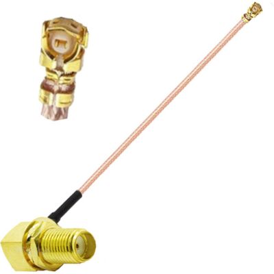 OEM Cavo Di Collegamento Ufl Femmina Con Connettore Sma Angolato Rg178, Lunghezza 10 Cm. OEM Cavo Di Collegamento Ufl Femmina Con Connettore Sma Angolato Rg178, Lunghezza 10 Cm.