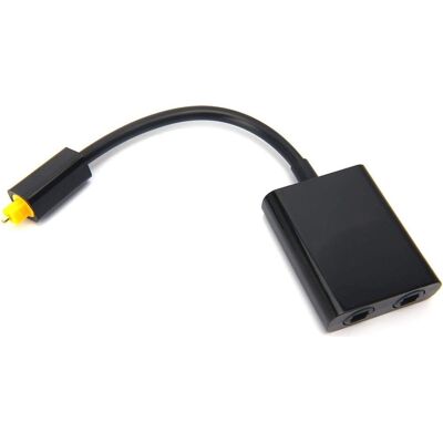 OEM Adattatore Audio Digitale Splitter In Fibra Ottica 1 In 2 Per Amplificatori Cd-dvd, Tv, Ps3, Xbox 360, Con 1 Connettore Jack E 2 Connettori Femmina. OEM Adattatore Audio Digitale Splitter In Fibra Ottica 1 In 2 Per Amplificatori Cd-dvd, Tv, Ps3, Xbox 360, Con 1 Connettore Jack E 2 Connettori Femmina.