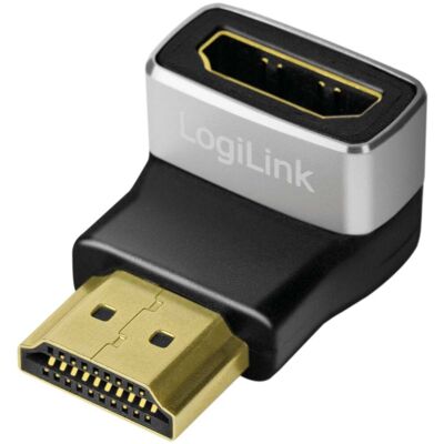 Logilink Adattatore Hdmi Angolato A 90° Hdmi-a M/f 8k 60hz Uhd 2.1 Placcato Oro Nero/grigio Logilink Adattatore Hdmi Angolato A 90° Hdmi-a M/f 8k 60hz Uhd 2.1 Placcato Oro Nero/grigio