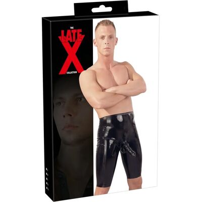 OEM Late X - Pantaloncini In Lattice Da Uomo Con Tasca Per Il Pene, Neri, Taglia L OEM Late X - Pantaloncini In Lattice Da Uomo Con Tasca Per Il Pene, Neri, Taglia L