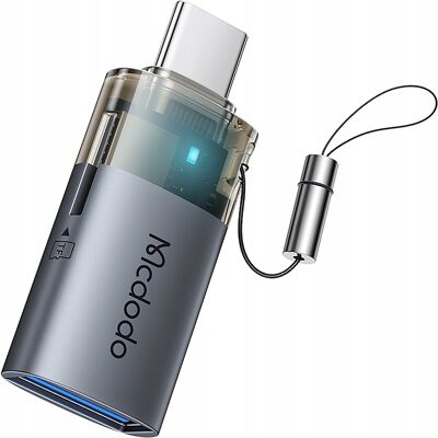 OEM Adattatore Mcdodo Da Usb-a A Usb-c, Lettore Di Schede Tf Da 512 Gb, Otg, Led OEM Adattatore Mcdodo Da Usb-a A Usb-c, Lettore Di Schede Tf Da 512 Gb, Otg, Led
