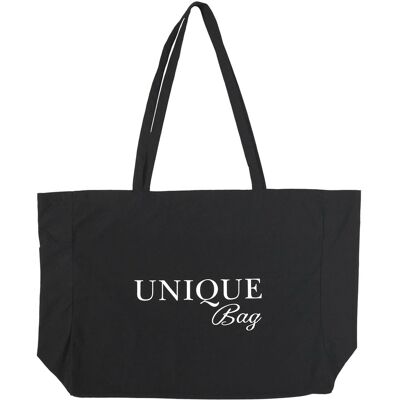OEM Borsa Shopper Nera Unique Bag Con Comodi Manici OEM Borsa Shopper Nera Unique Bag Con Comodi Manici