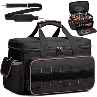 OEM Borse Portautensili Resistenti Da 43 Cm Per Uomo E Donna, Borsa Portautensili Portatile Con 20 Tasche E Tracolla Regolabile, Borsa Portautensili Ad Ampia Apertura Con Scomparti Portaoggetti OEM Borse Portautensili Resistenti Da 43 Cm Per Uomo E Donna, Borsa Portautensili Portatile Con 20 Tasche E Tracolla Regolabile, Borsa Portautensili Ad Ampia Apertura Con Scomparti Portaoggetti