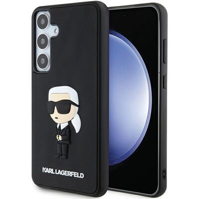 Custodia rigida nera Karl Lagerfeld per Samsung Galaxy S24 - Protezione e stile Custodia rigida nera Karl Lagerfeld per Samsung Galaxy S24 - Protezione e stile