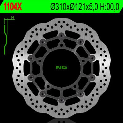 OEM Disco Freno Anteriore Ondulato Suzuki 310mm Gsxr1300 '08-18 OEM Disco Freno Anteriore Ondulato Suzuki 310mm Gsxr1300 '08-18