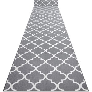 RUGSX - Passatoia Gommata Marocco Trifoglio 100 Cm Grigio Trellis 30352 Grey 100x150 Cm RUGSX - Passatoia Gommata Marocco Trifoglio 100 Cm Grigio Trellis 30352 Grey 100x150 Cm