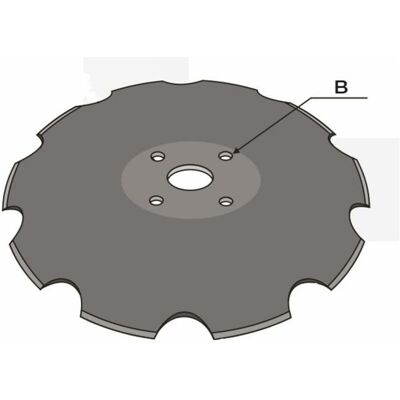 AMA Disco Frangizolle Dentato Con Ø 510mm Spessore 5mm E Foro Centrale Di 61mm AMA Disco Frangizolle Dentato Con Ø 510mm Spessore 5mm E Foro Centrale Di 61mm