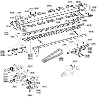 AMA Guida Inferiore Adattabile Al Riferimento Originale 14282 Per Barra Falciante Gribaldi & Salvia AMA Guida Inferiore Adattabile Al Riferimento Originale 14282 Per Barra Falciante Gribaldi & Salvia