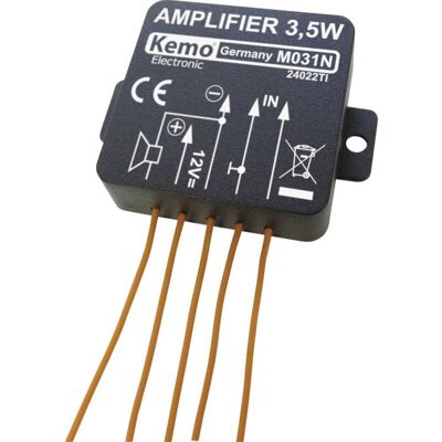 Kemo M031n Amplificatore Mono Componente Sfuso 5 V/dc, 6 V/dc, 9 V/dc, 12 V/dc 3.5 W - Kemo M031n Amplificatore Mono Componente Sfuso 5 V/dc, 6 V/dc, 9 V/dc, 12 V/dc 3.5 W -