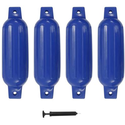 VIDAXL Paraurti Per Gommone 4 Pz Blu 41x11,5 Cm In Pvc - VIDAXL Paraurti Per Gommone 4 Pz Blu 41x11,5 Cm In Pvc -
