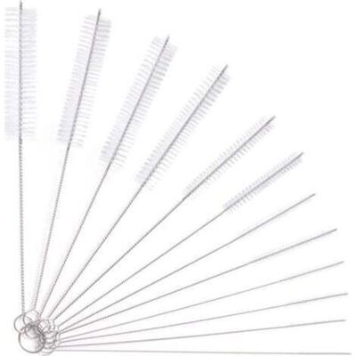 OEM Set Di 12 Spazzole Per La Pulizia Di Tubi, Ideali Per Biberon In Vetro, Bollitori, Tastiere E Tubi Flessibili. OEM Set Di 12 Spazzole Per La Pulizia Di Tubi, Ideali Per Biberon In Vetro, Bollitori, Tastiere E Tubi Flessibili.
