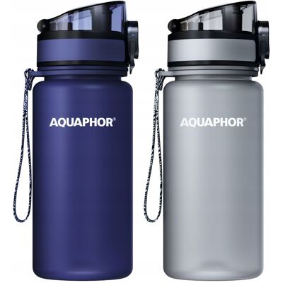 OEM Flacone Con Cartuccia Filtrante Aquaphor City Da 350 Ml, Disponibile In Due Colori: Blu Navy E Grigio. OEM Flacone Con Cartuccia Filtrante Aquaphor City Da 350 Ml, Disponibile In Due Colori: Blu Navy E Grigio.