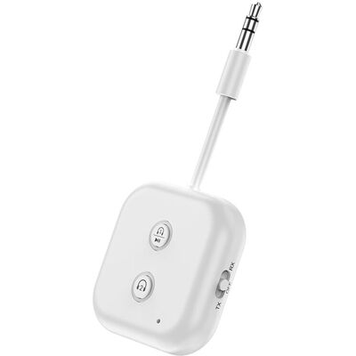 OEM Adattatore Trasmettitore/ricevitore Audio Wireless 2 In 1 Con Microfono Da 3,5 Mm, Ingresso Aux E Riproduzione Di Musica Stereo Per Auto, Aereo E Tv. OEM Adattatore Trasmettitore/ricevitore Audio Wireless 2 In 1 Con Microfono Da 3,5 Mm, Ingresso Aux E Riproduzione Di Musica Stereo Per Auto, Aereo E Tv.
