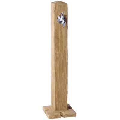 GRAF Fontana da Giardino In Immagine Legno Naturale con Rubinetto - 1m GRAF Fontana da Giardino In Immagine Legno Naturale con Rubinetto - 1m