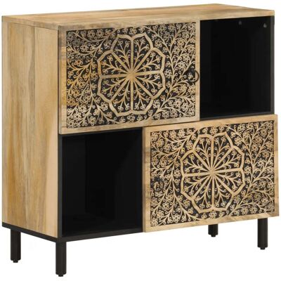 HELLOSHOP26 Mobiletto Laterale Vintage Con Ampio Spazio Contenitivo 80 X 33 X 75 Cm Stile Retrò Realizzato In Legno Di Mango Naturale 020047294 HELLOSHOP26 Mobiletto Laterale Vintage Con Ampio Spazio Contenitivo 80 X 33 X 75 Cm Stile Retrò Realizzato In Legno Di Mango Naturale 020047294