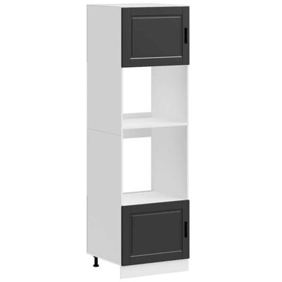 HELLOSHOP26 Set Di 2 Mobili Da Forno Moderni Con Piedini Regolabili 60 X 57 X 207 Cm Legno Ingegnerizzato Nero 020055717 HELLOSHOP26 Set Di 2 Mobili Da Forno Moderni Con Piedini Regolabili 60 X 57 X 207 Cm Legno Ingegnerizzato Nero 020055717