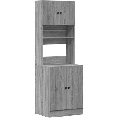 HELLOSHOP26 Mobile Da Cucina Sonoma Grigio 60 X 50 X 180 Cm Ampio E Pratico Spazio Contenitivo Stile Moderno Legno Composito Grigio 020055535 HELLOSHOP26 Mobile Da Cucina Sonoma Grigio 60 X 50 X 180 Cm Ampio E Pratico Spazio Contenitivo Stile Moderno Legno Composito Grigio 020055535