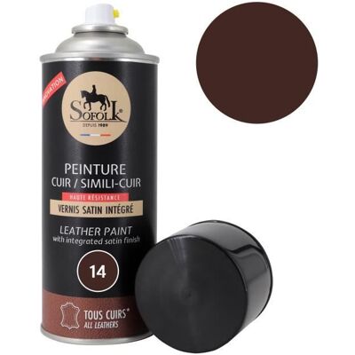 Sofolk - Leather_paint_spray_400ml - 14-chocolat - Leather paint Sofolk - Leather_paint_spray_400ml - 14-chocolat - Leather paint