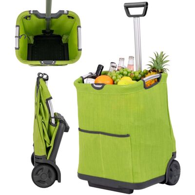 HELLOSHOP26 Carrello Della Spesa Pieghevole 40 X 36 X 58/90 Cm Grande Capacità 50 L 2 Pratiche Ruote Alluminio Verde 200017446 HELLOSHOP26 Carrello Della Spesa Pieghevole 40 X 36 X 58/90 Cm Grande Capacità 50 L 2 Pratiche Ruote Alluminio Verde 200017446