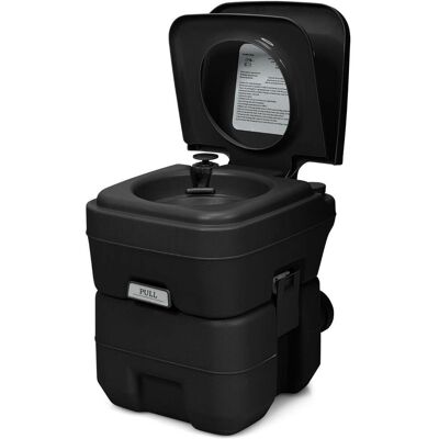 HELLOSHOP26 Wc Chimico Portatile 36 X 42 X 36 Cm Pratico E Leggero Serbatoio Da 20 Litri A Tenuta Stagna In Hdpe Nero 200014729 HELLOSHOP26 Wc Chimico Portatile 36 X 42 X 36 Cm Pratico E Leggero Serbatoio Da 20 Litri A Tenuta Stagna In Hdpe Nero 200014729