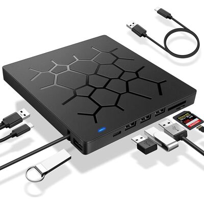 OEM Ideale Per Un Facile Accesso Ai Dati, Questo Lettore Dvd Esterno Portatile È Dotato Di Interfaccia Usb 3.0 Type-c E Di Un Design Sottile E Compatto, Che Consente Un Rapido Trasferimento Di File Tra Si OEM Ideale Per Un Facile Accesso Ai Dati, Questo Lettore Dvd Esterno Portatile È Dotato Di Interfaccia Usb 3.0 Type-c E Di Un Design Sottile E Compatto, Che Consente Un Rapido Trasferimento Di File Tra Si