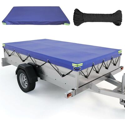 OEM Bâche Remorque 208 X 114 X 10 Cm Avec Corde De Bâche, Bâche Pour Remorque Avec Bande Réfléchissante Bache Pour Remorque Divers Modèles De Remorques De Voitures De 750kg OEM Bâche Remorque 208 X 114 X 10 Cm Avec Corde De Bâche, Bâche Pour Remorque Avec Bande Réfléchissante Bache Pour Remorque Divers Modèles De Remorques De Voitures De 750kg