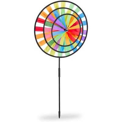 RELAXDAYS 2x Girandola, Per Aiuole, Design Arcobaleno, Per Bambini, Da Outdoor, Hlp: 73,5 X 35,5 X 15 Cm, Colorato RELAXDAYS 2x Girandola, Per Aiuole, Design Arcobaleno, Per Bambini, Da Outdoor, Hlp: 73,5 X 35,5 X 15 Cm, Colorato