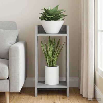 VIDAXL Supporto Per Piante Sonoma Grigio 30 X 30 X 60 Cm VIDAXL Supporto Per Piante Sonoma Grigio 30 X 30 X 60 Cm