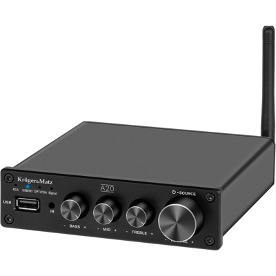Amplificatore stereo Krüger&Matz A20 - Bluetooth, 2x 100W Amplificatore stereo Krüger&Matz A20 - Bluetooth, 2x 100W